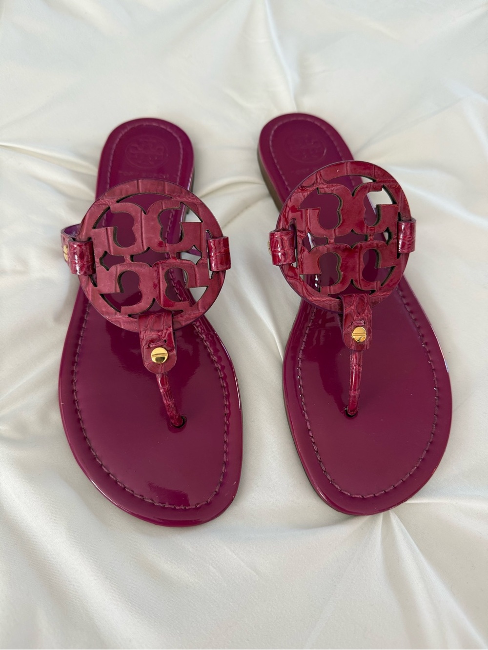 Tory Burch Miller Purple Sandals Size 9.5